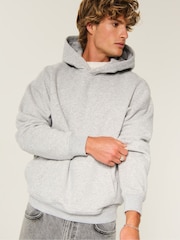 Gray - Hollister Boxy Hoodie - Larawan 1 ng 5