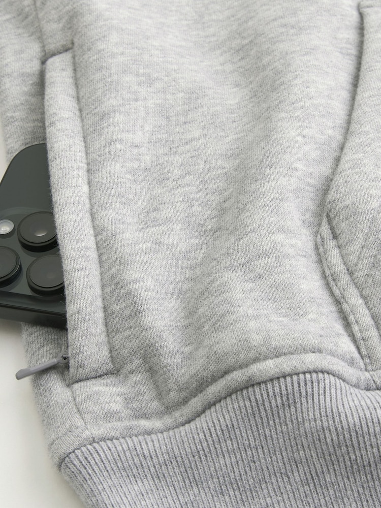 Gray - Hollister Boxy Hoodie - Larawan 5 ng 5