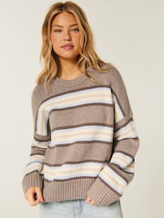 Hollister Blue Easy Throw On Jumper - Image 1 of 4
