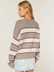 Hollister Blue Easy Throw On Jumper - Image 3 of 4