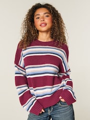 Hollister Red Easy Throw On Jumper - Image 1 of 4