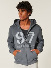 Hollister Dark Grey Slim Sweatshirt - Image 1 of 4