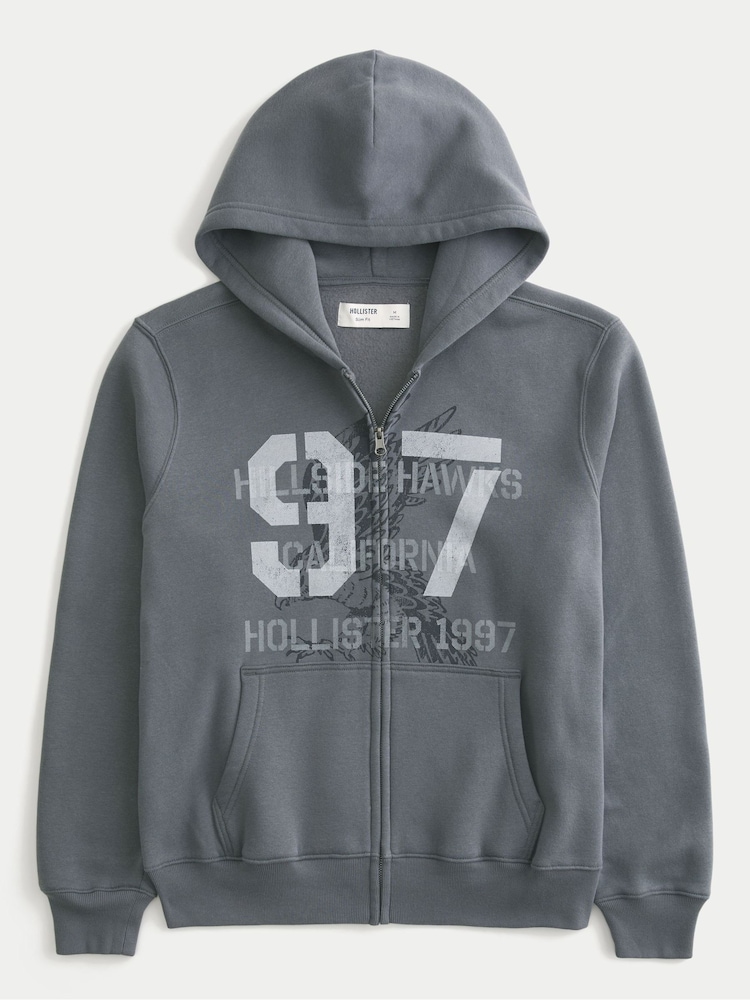 Hollister Dark Grey Slim Sweatshirt - Image 4 of 4 Hollister Dark Grey Slim Sweatshirt - Image 4 of 4