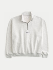 Hollister Grey Boxy Sweatshirt - Image 4 of 5