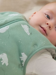 MORI Green Polar Bear Long Sleeve Front Opening Sleeping Bag 2.5 TOG - Image 4 of 8