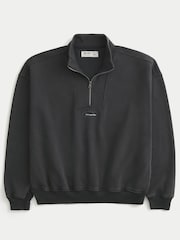 Hollister Black Boxy Sweatshirt - Image 1 of 2