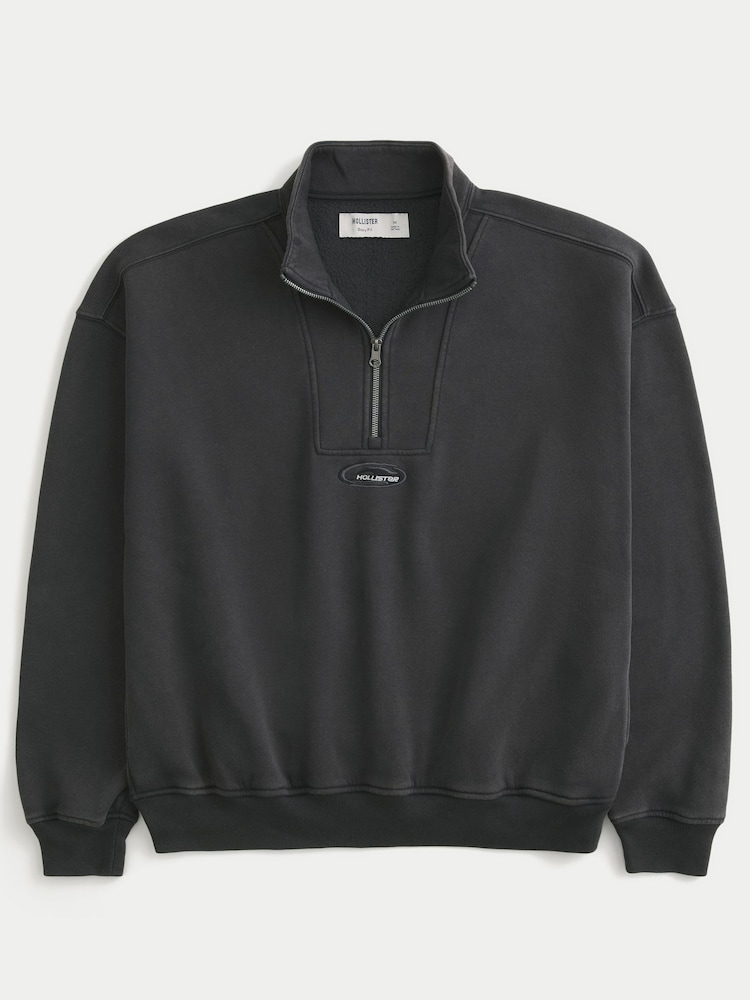 Hollister Black Boxy Sweatshirt - Image 1 of 2
