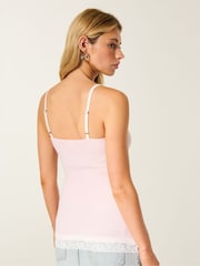 Hollister Pink Lace Cami Top - Image 2 of 4