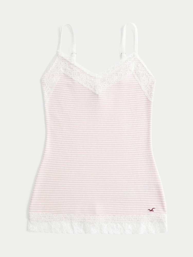 Hollister Pink Lace Cami Top - Image 4 of 4