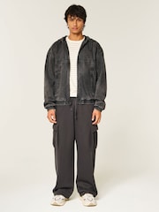 Hollister Black Skater Jacket - Image 3 of 5