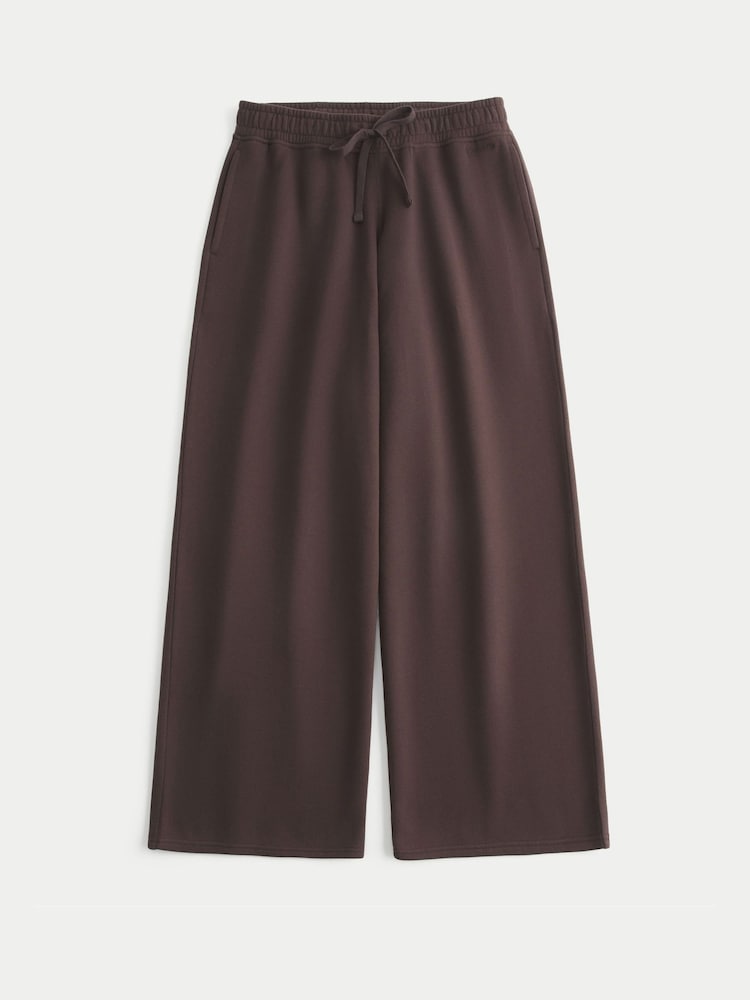 Hollister Chocolate Brown Low Rise Baggy Joggers - Image 1 of 1 Hollister Chocolate Brown Low Rise Baggy Joggers - Image 1 of 1