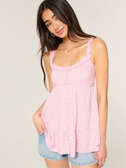 Hollister Pink Babydoll Top - Image 1 of 3