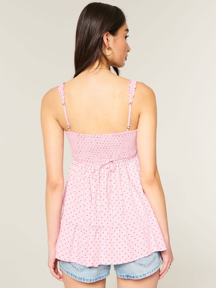 Hollister Pink Babydoll Top - Image 2 of 3 Hollister Pink Babydoll Top - Image 2 of 3