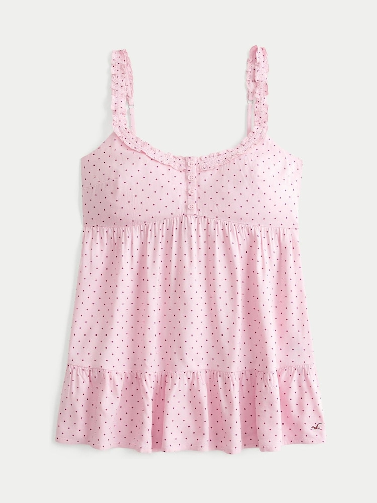 Hollister Pink Babydoll Top - Image 3 of 3 Hollister Pink Babydoll Top - Image 3 of 3