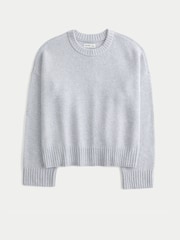 Hollister Grey Easy Throw On Jumper - Image 1 of 1