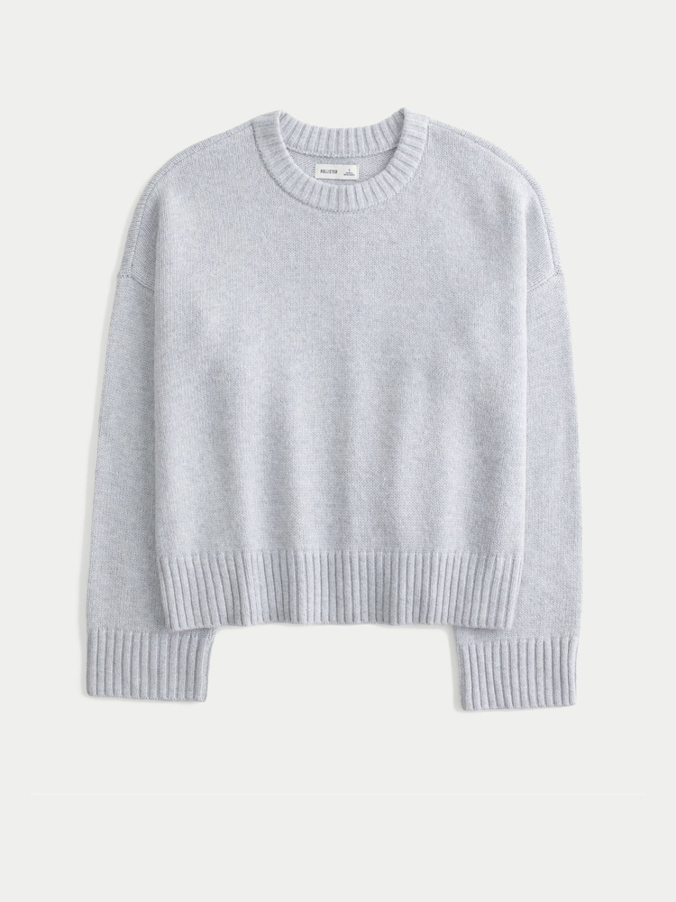 Hollister Grey Easy Throw On Jumper - Image 1 of 1