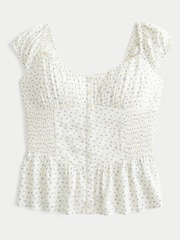 Hollister Sweetheart Peplum Top - 4의 이미지 4