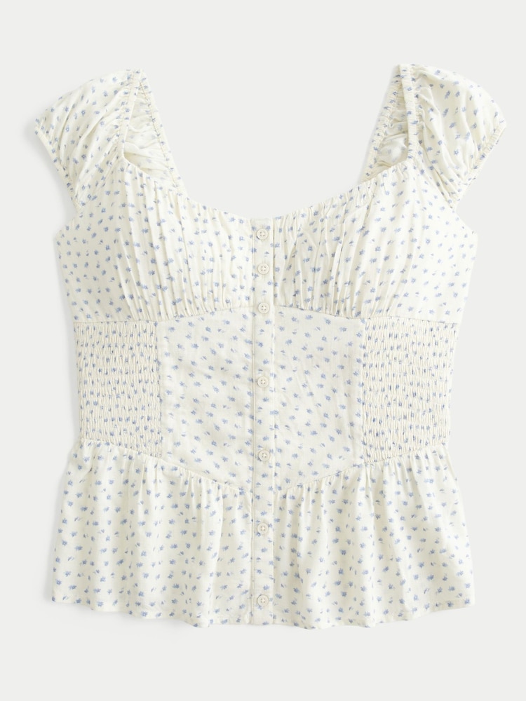 Hollister Sweetheart Peplum Top - 4의 이미지 4
