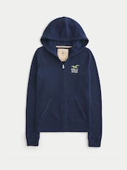 Hollister Blue Graphic Sweat Top - Image 3 of 4