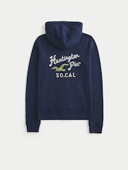 Hollister Blue Graphic Sweat Top - Image 4 of 4