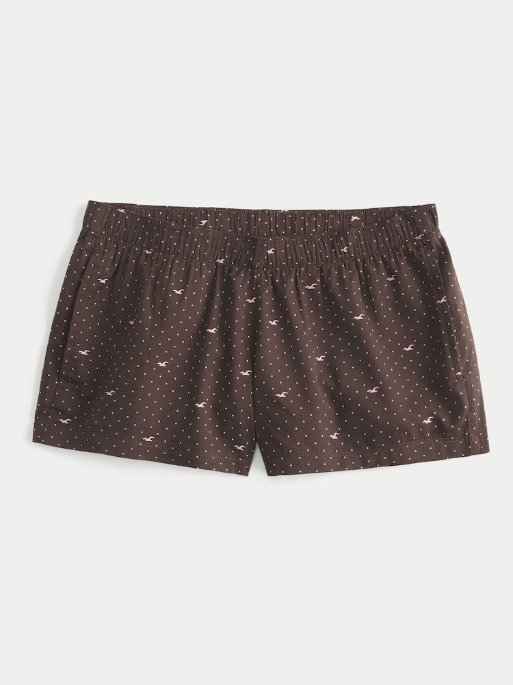 بني - شورت بيجامة بوكسر بقصّة قصيرة من Hollister - Image 1 of 1 بني - شورت بيجامة بوكسر بقصّة قصيرة من Hollister - Image 1 of 1