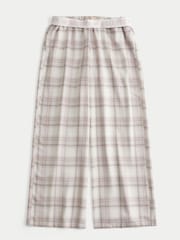 Blanco - Hollister Bajo Rise Flannel Straight Leg Pyjama Bottoms - Imagen 4 de 4