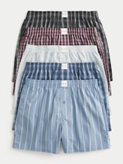 Hollister Blue Woven Boxers 5 Pack - Image 1 of 1
