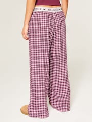 Rojo - Hollister Bajo Rise Flannel Straight Leg Pyjama Bottoms - Imagen 3 de 4