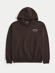 Hollister Brown Graphic Sweat Top - Image 4 of 5