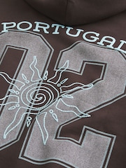 Hollister Brown Graphic Sweat Top - Image 5 of 5
