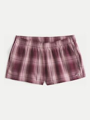Hollister Red Mini Boxer Pyjama Shorts - Image 3 of 3