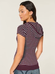 Hollister Purple Henly T-Shirt - Image 3 of 4