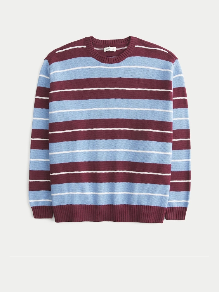 Hollister Blue Oversized Crew Neck Jumper - Image 1 of 1