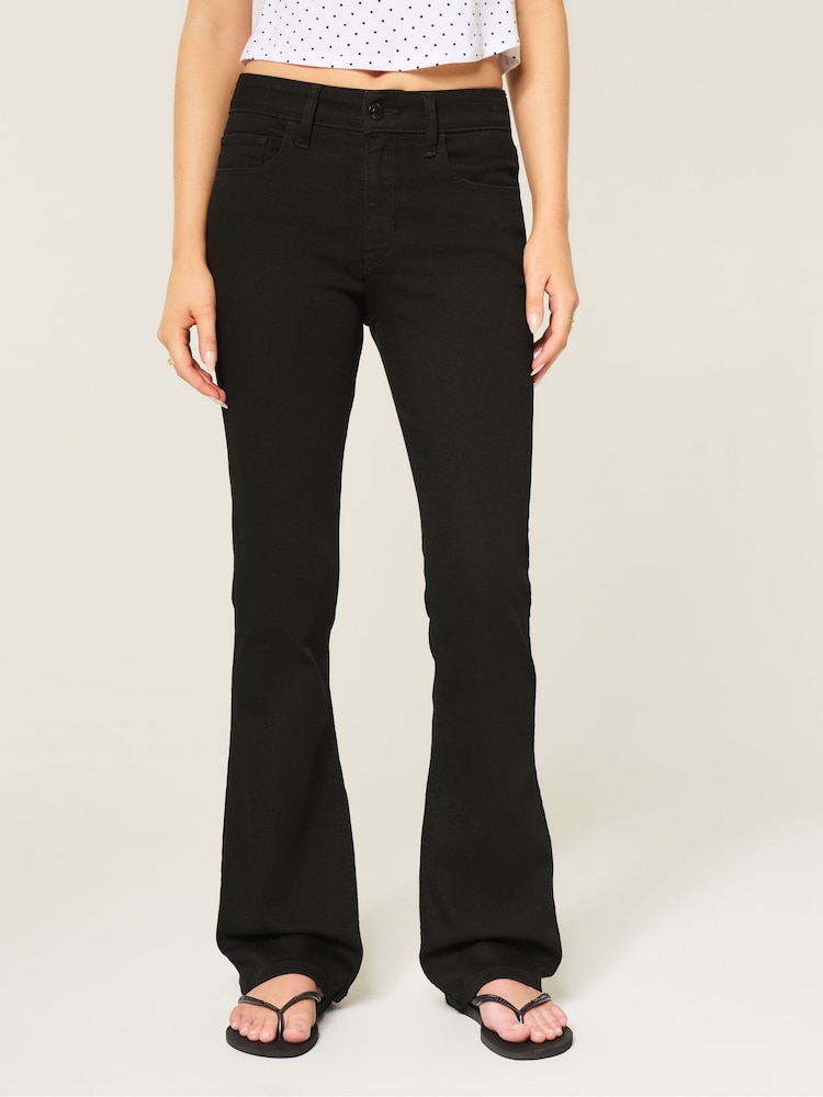 Hollister Black High Rise Bootcut Jeans - Image 1 of 4 Hollister Black High Rise Bootcut Jeans - Image 1 of 4