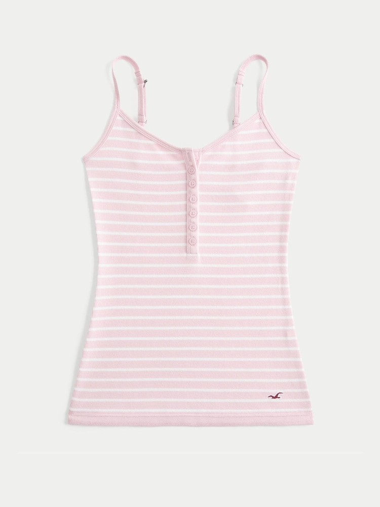 Hollister Pink Henly Cami Top - Image 4 of 4 Hollister Pink Henly Cami Top - Image 4 of 4