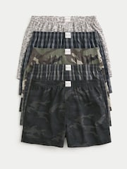 Hollister Black Woven Boxers 5 Pack - Image 1 of 2