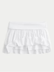 Hollister White Mid Rise Foldover Mini Skirt - Image 5 of 5
