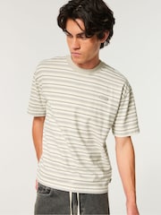 Hollister Stripe Boxy T-Shirt - صورة 1 من 6