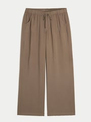 Hollister Brown Pull On Baggy Trousers - Image 4 of 4
