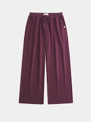 Hollister Red Wide Leg Pyjama Bottoms - Image 1 of 1