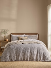 Yard Mole Perrie Leaf Muslin 100% Cotton Reversible Duvet Cover and Pillowcase Set - Image 2 of 5