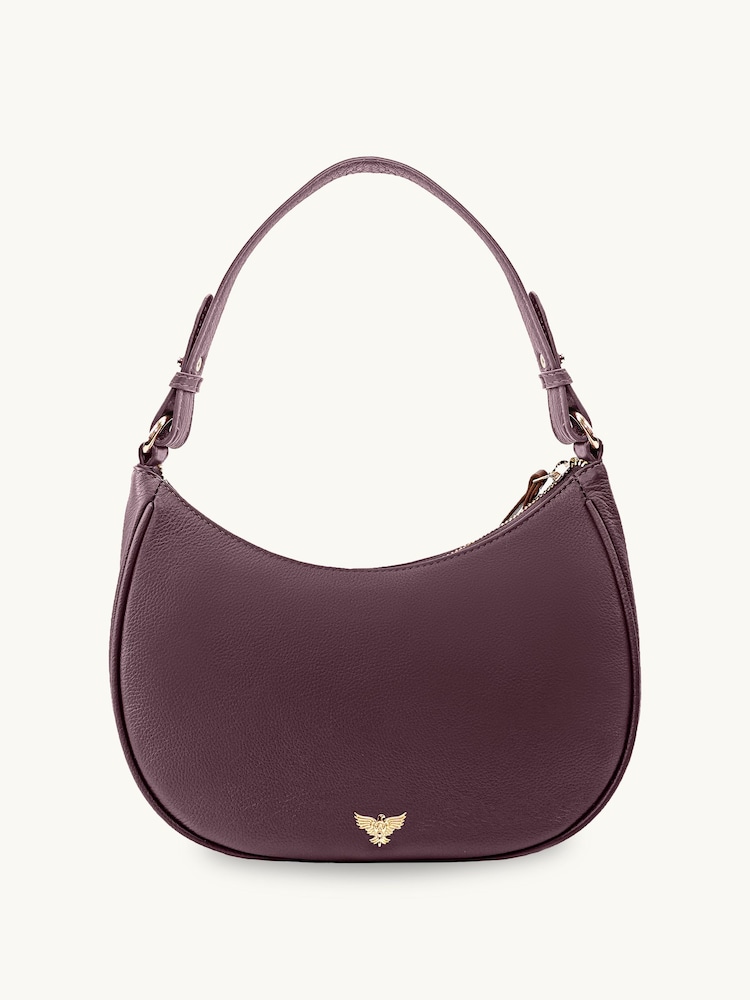 Burgundy Red - Apatchy Ang Lucy na Bag na Katad - Larawan 2 ng 6