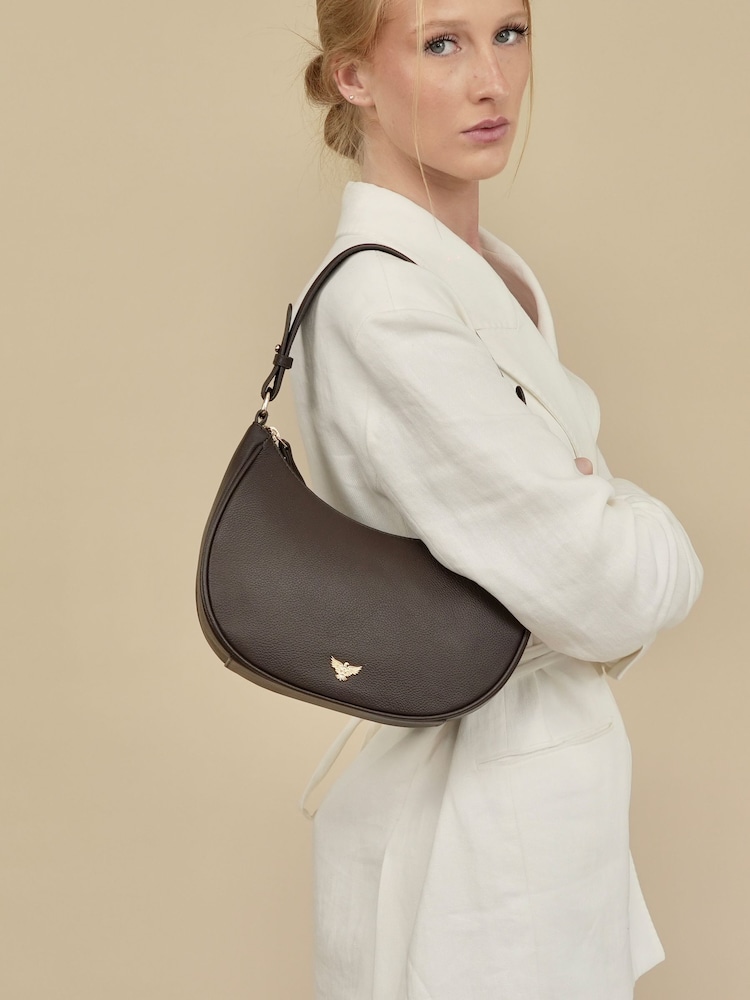 Chocolate Brown - Apatchy Ang Lucy na Bag na Katad - Larawan 1 ng 6