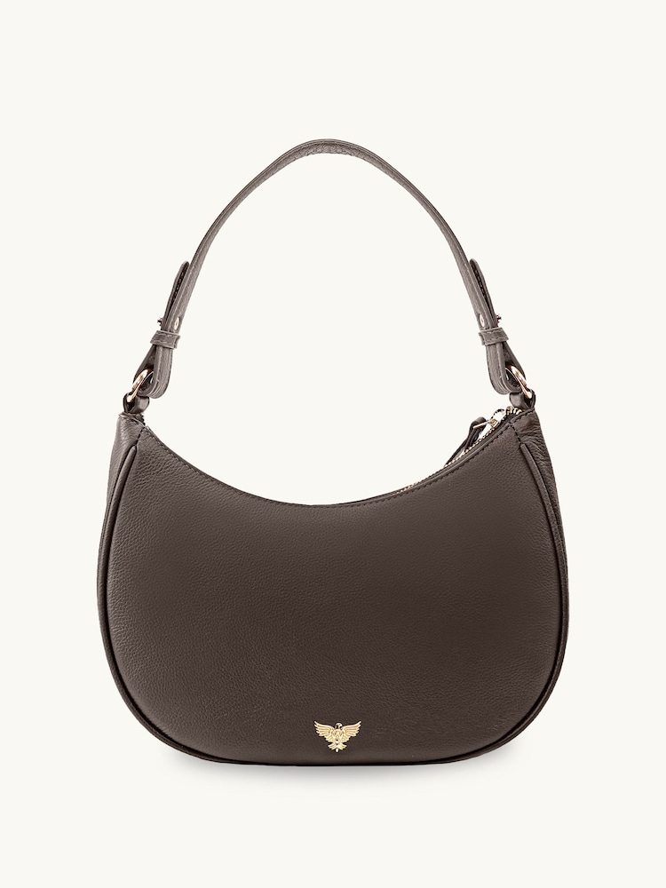 Chocolate Brown - Apatchy Ang Lucy na Bag na Katad - Larawan 2 ng 6