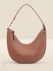 Sosandar Brown Leather Shoulder Bag - Image 3 of 5