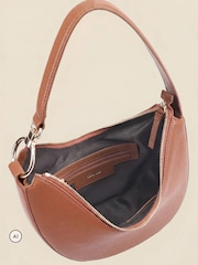 Sosandar Brown Leather Shoulder Bag - Image 4 of 5