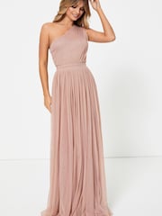 Anaya With Love Light-Pink One Shoulder Maxi Dress - Image 1 of 4