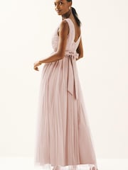 Anaya With Love Light Pink Halter Maxi Dress - Image 1 of 3