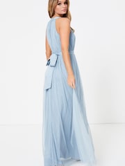 Anaya With Love Light Blue Halter Maxi Dress - Image 2 of 4