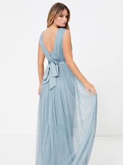 Anaya With Love Light Blue Bow Back Wide Strap Maxi Dress - Image 1 of 4